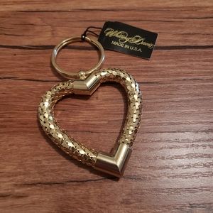 Gold Heart Keychain